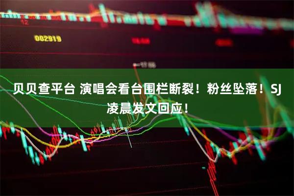 贝贝查平台 演唱会看台围栏断裂！粉丝坠落！SJ凌晨发文回应！
